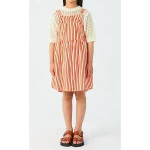 NEW COMPAÑÍA FANTÁSTICA girl's jumper sundress in red & white stripe